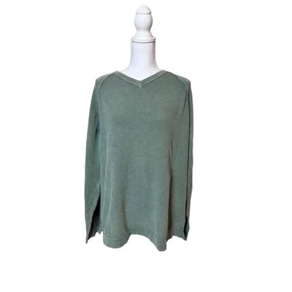 Tommy Bahama men's long sleeve Relax green lightweight shirt size large tm